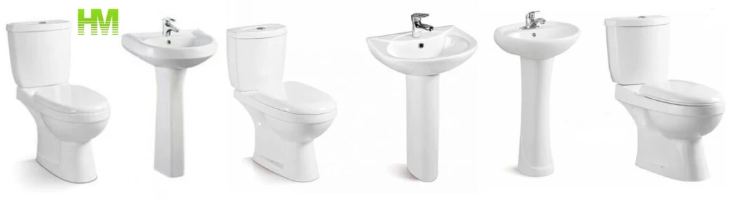 Competitive Price Two Pieces Ceramic Twyford Toilet for Africa and MID East